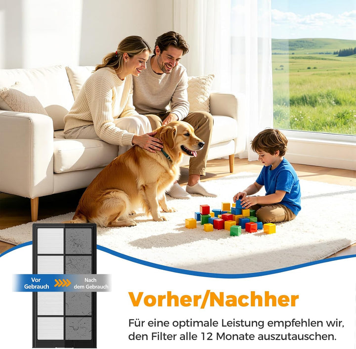 2 Stück Lüftungsanlage Filter für Zehnder ComfoAir 225/200 Lüftungsgerät, Ersatzluftfilter G4/F7, Er