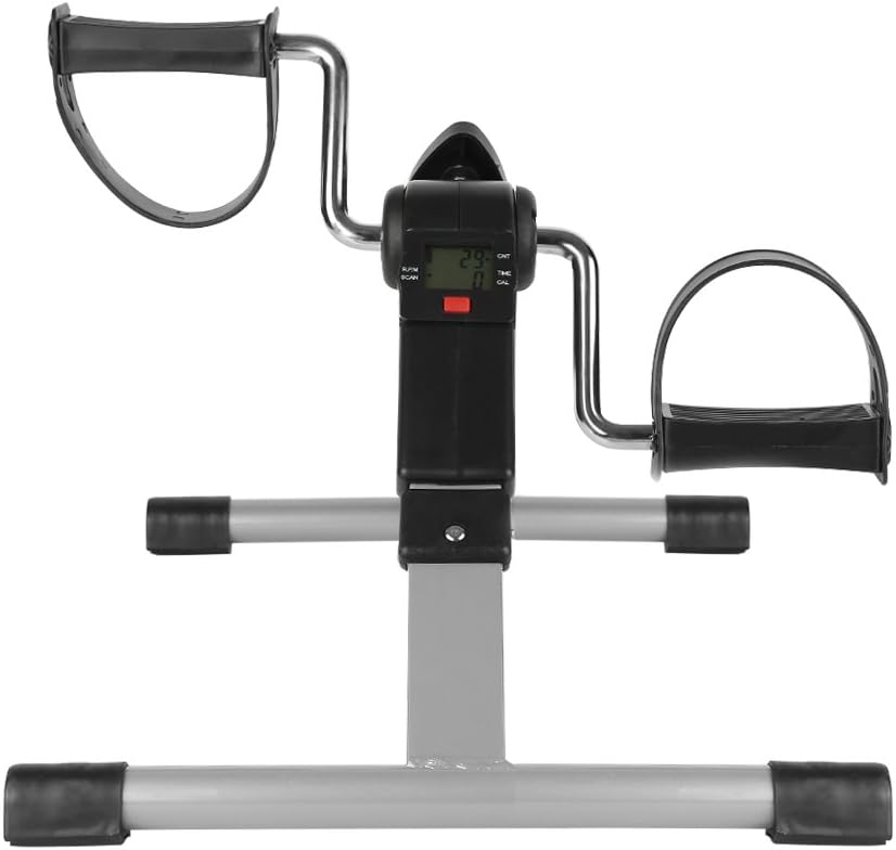 Hydraulik Stepper mit LCD-Bildschirm Mini Stepper mit Kordelzug Haushalts Stepper Rot-Schwarz Mechan