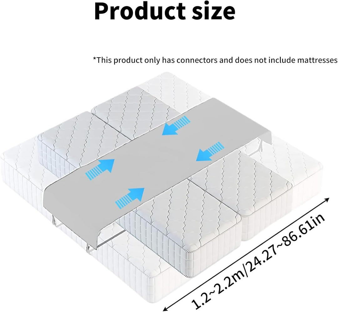 Upgradierte Liebesbrücke für Matratzen 230cm, rutschsicherer Matratzenverbinder & Ritzenfüller, Naht