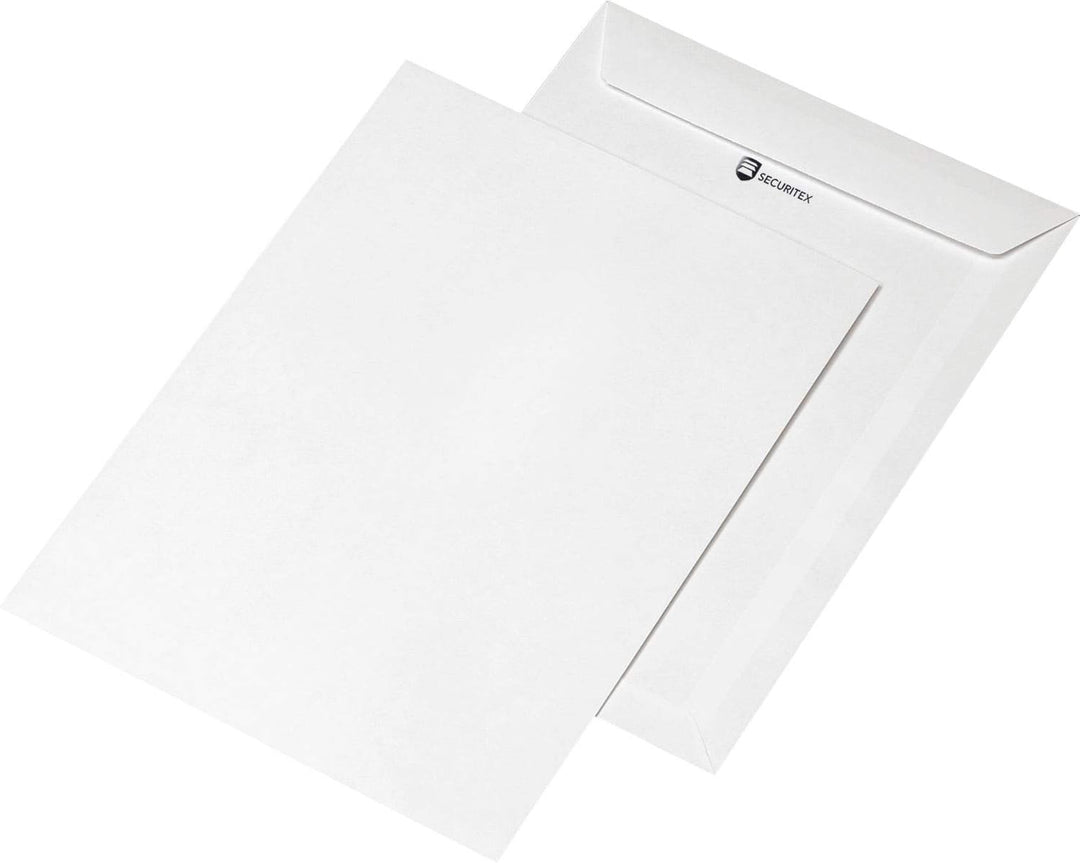 Versandtasche, ohne Fenster, haftklebend, B4, 250 x 353 mm, 130 g/m², Kraftpapier, weiss (100 Stück)