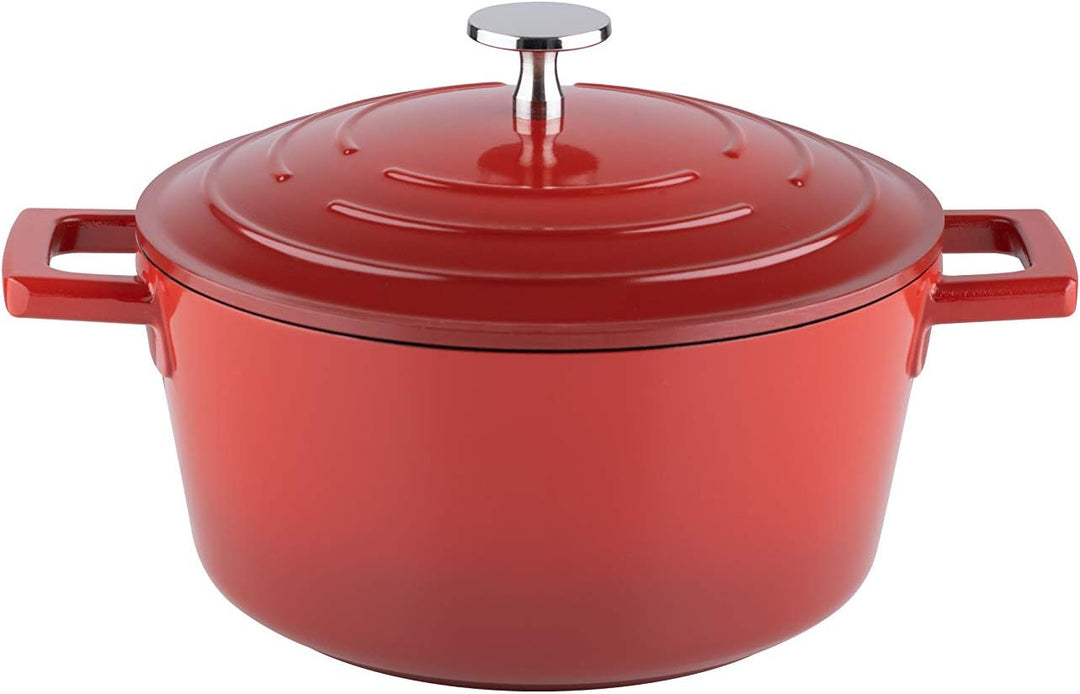 Kelomat, 3420-385, Schmortopf INDUKTION KERAMIKA RED; mit Deckel, Durchmesser 20cm, Inhalt 2,7 Liter