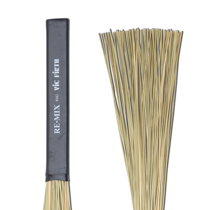 Vic Firth REˑMIX Brushes - African Grass - Medium Soft RM2 - Afrikanisches Gras, RM2 - Afrikanisches