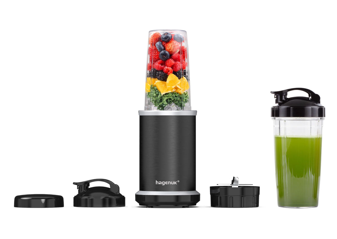 Nutrition Mixer SMART BLENDER | 1000 Watt | >30.000 UpM | inklusive To-Go-Becher (Schwarz), Schwarz