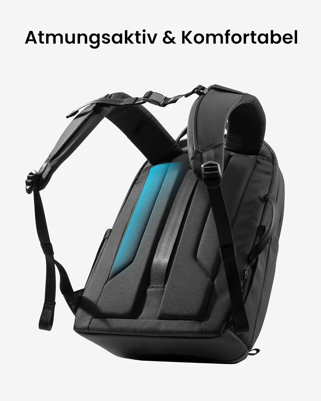 tomtoc Laptop Rucksack 22L, Business Rucksack Herren Damen mit Laptopfach für 15,6-16 Zoll Notebook,