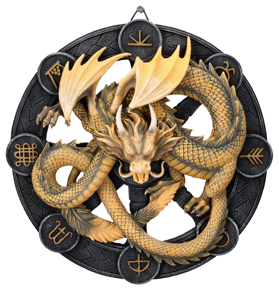 Pacific Giftware Wandrelief Drache Imbolc by Anne Stokes 27 cm | Figur Statue Dragons of the Sabbats