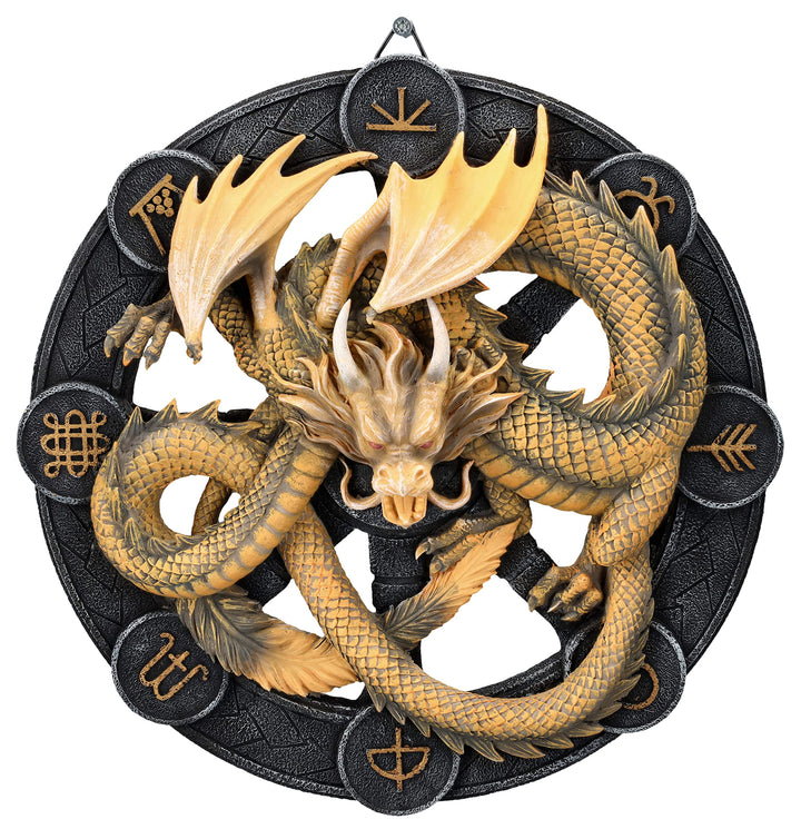 Pacific Giftware Wandrelief Drache Imbolc by Anne Stokes 27 cm | Figur Statue Dragons of the Sabbats