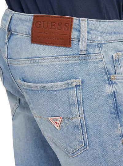 GUESS Herren Jeans Miami 33 Blue Denim, 33 Blue Denim