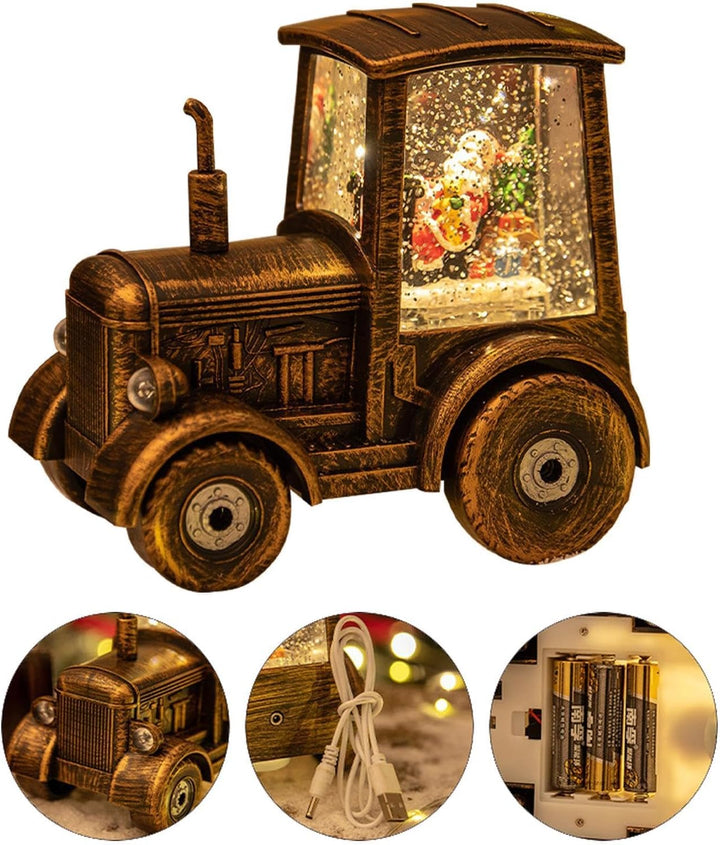 Weihnachtsbaum-LKW, Traktor-Schneekugel, dekorative Schneekugel LKW, Schneekugel-Laterne, Weihnachts