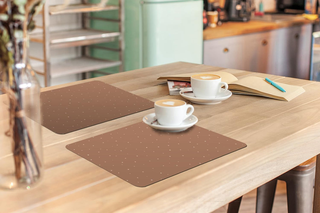 KitchenYeah© Platzsets Abwaschbar 6-Teilig 45x30 cm Tischsets Platzdeckchen Platzset Unterlage Tisch