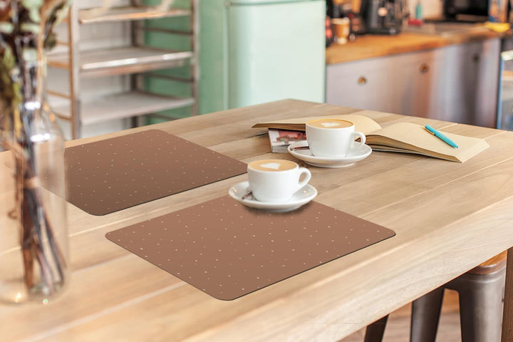 KitchenYeah© Platzsets Abwaschbar 6-Teilig 45x30 cm Tischsets Platzdeckchen Platzset Unterlage Tisch