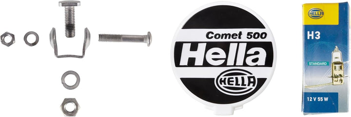 HELLA - Halogen-Fernscheinwerfer - Comet 500 - E1 44404/ECE-R8 - 12V - rund - Referenzzahl: 37.5 - g