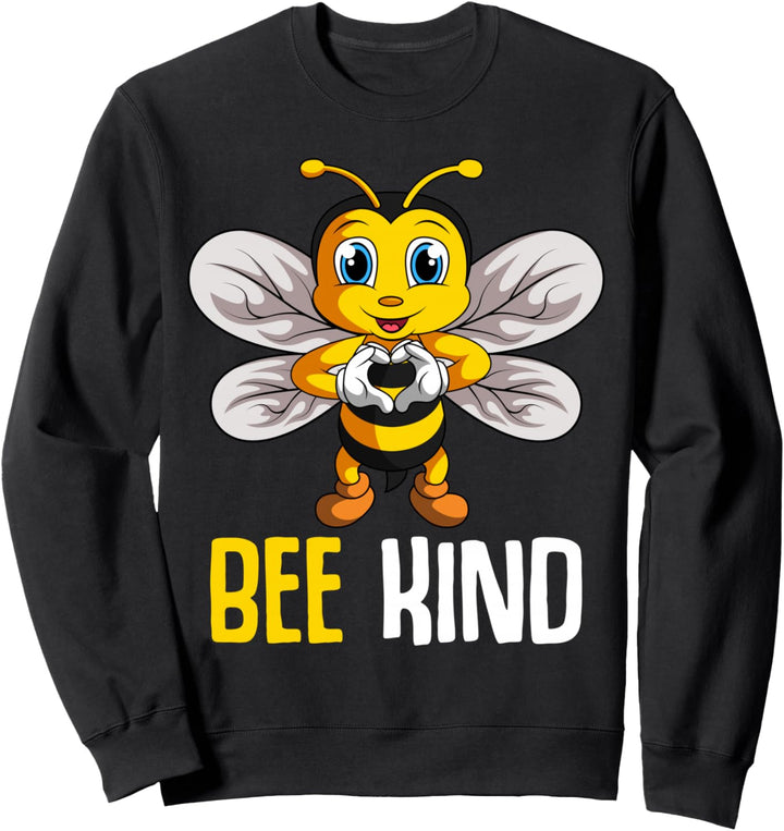 Bee Kind Bienen Mädchen Kinder Damen Sweatshirt