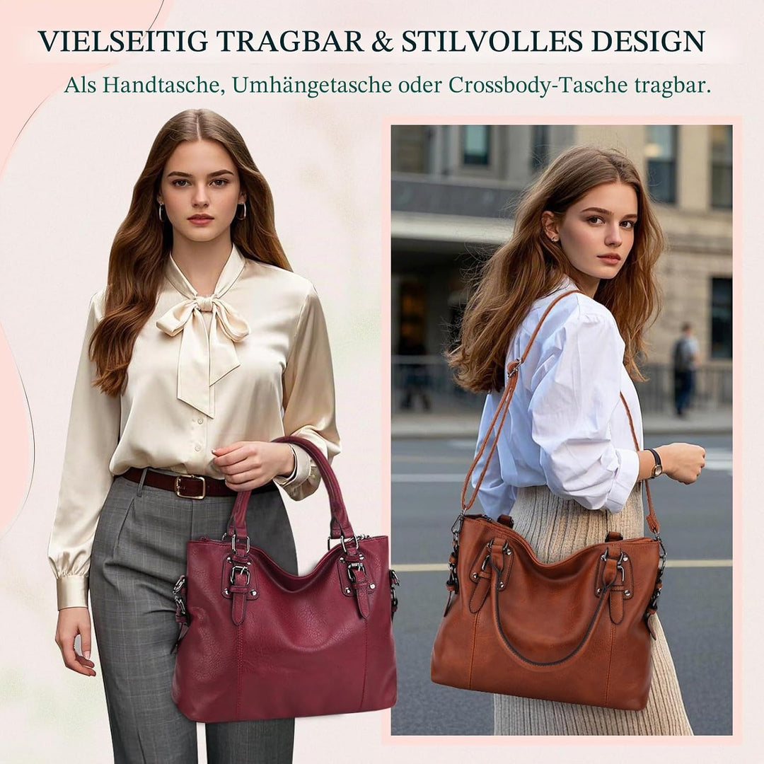 MayBlosom Hobo-Tasche für Frauen, Einkaufstasche, Umhängetasche, Umhängetasche, Geldbörse für Frauen