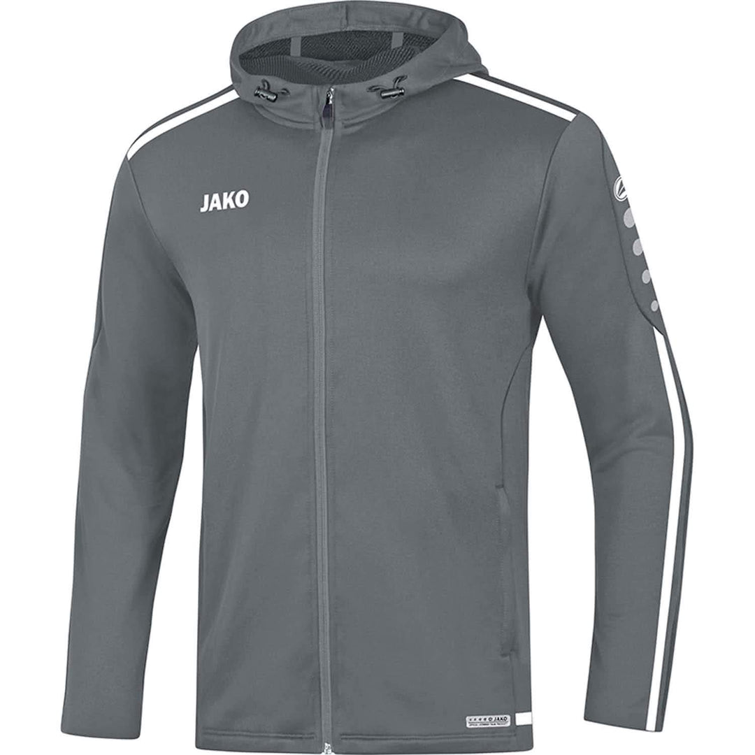 JAKO Herren Striker 2.0 Allwetterjacke (durchgehender Rv), marine/Weiss, XXL, 7419 3XL steingrau/Wei