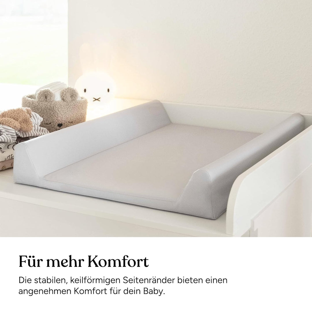 Ehrenkind® Abwaschbare Wickelauflage mit Keil - Hygienisch, Sicher und Vielseitig in Hellblau | Wick