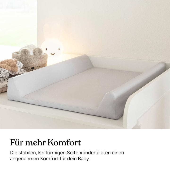 Ehrenkind® Abwaschbare Wickelauflage mit Keil - Hygienisch, Sicher und Vielseitig in Hellblau | Wick