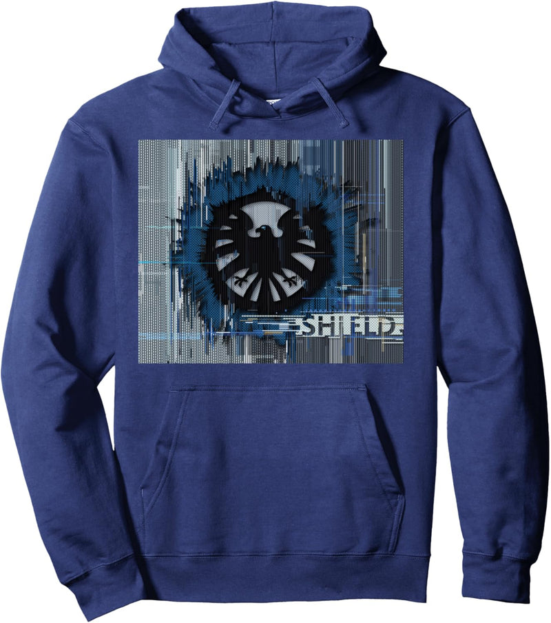 Marvel S.H.I.E.L.D Glitched Poster Pullover Hoodie