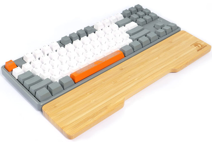 MAMBASNAKE Handballenauflage aus Bambus für 87-Tasten-TKL-Tastatur,A-Klasse Bambus,Ergonomische Hand