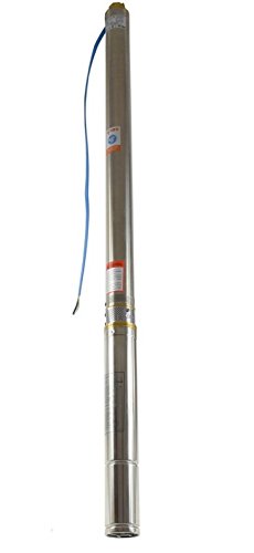 Sandverträgliche Tiefbrunnenpumpe 2,5" 66 mm 2700l/h 230V 370 W Brunnenpumpe Tauchpumpe