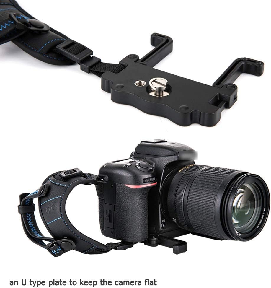 JJC Handschlaufe für DSLR Kamera Canon Nikon Olympus Sony Panasonic Pentax(mit U Typ Plate)
