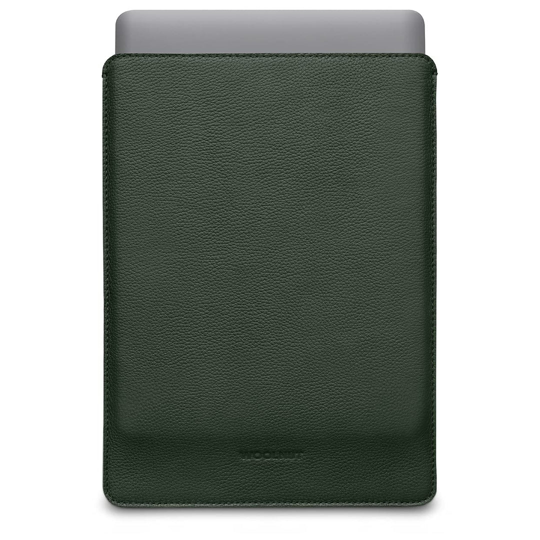 Woolnut Leder Sleeve Case Hülle Tasche für MacBook Pro 13 UNT Air 13/13.6 Zoll - Grün Grün MacBook P