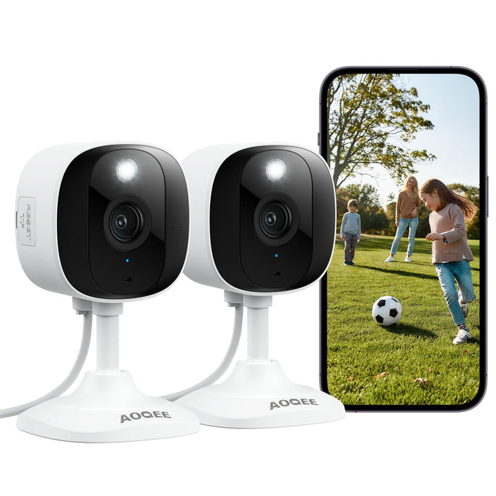 2K Überwachungskamera Aussen/Innen - Kamera Überwachung Aussen, WLAN Camera Indoor/Outdoor, Hundekam