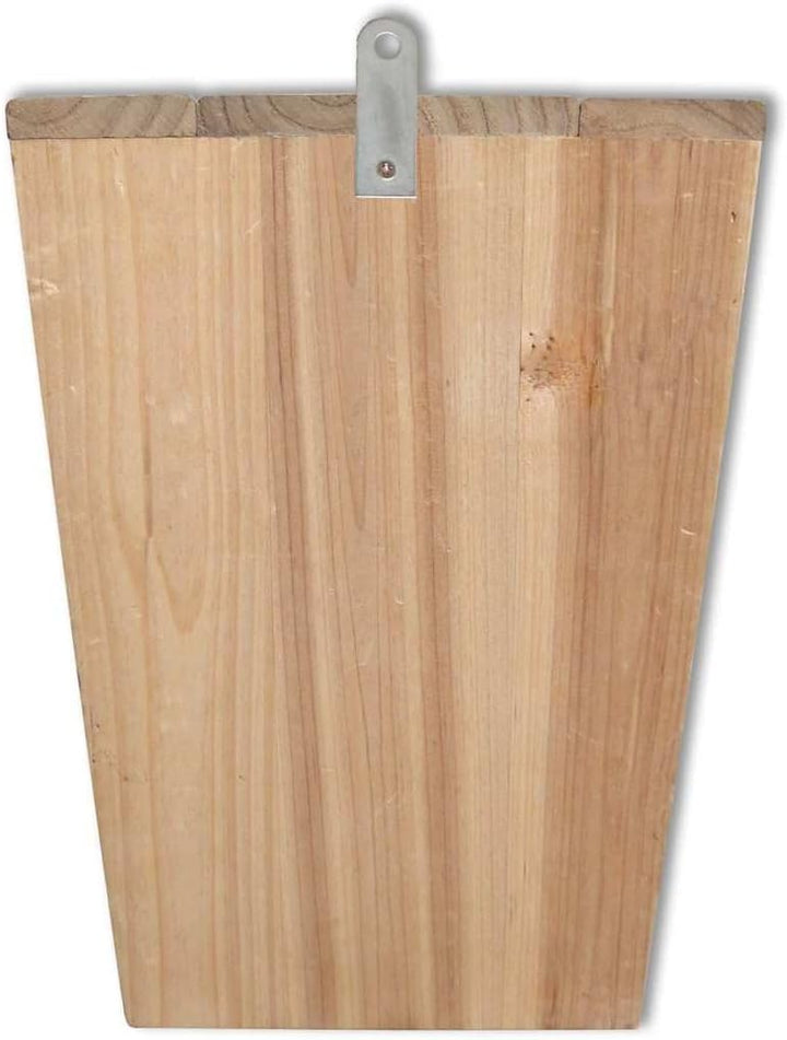Fledermaushäuser Set aus massivem Holz 4 Nistkästen 22 x 12 x 34 cm mit Landerampe Metallhaken für G
