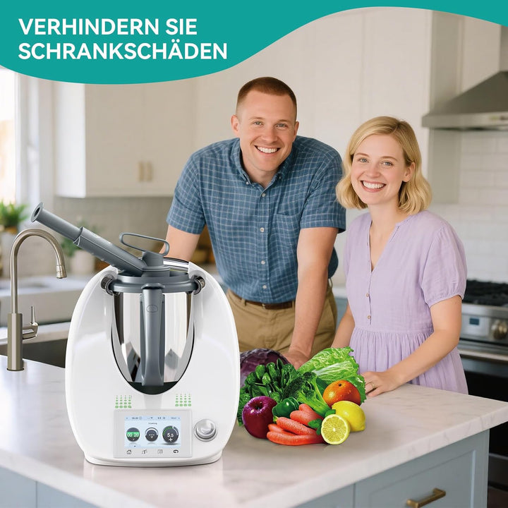Dampfumleiter für Thermomix Zubehör TM5 TM6 TM31, Dampfumleitung für Schutz Küchen Hängeschränke, Ex