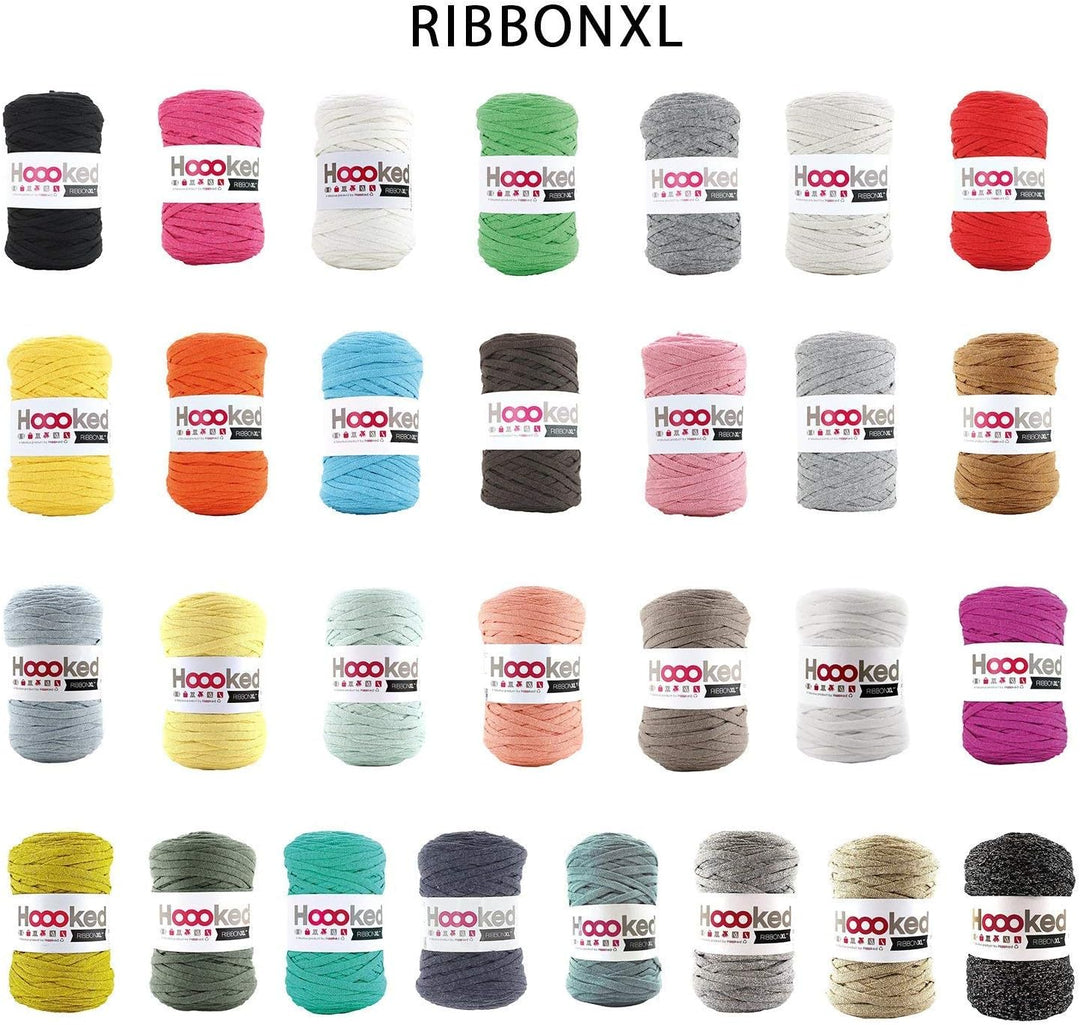 Hoooked Ribbon XL 2 Knäuel Wolle Silbergrau (RXL 41), Silbergrau