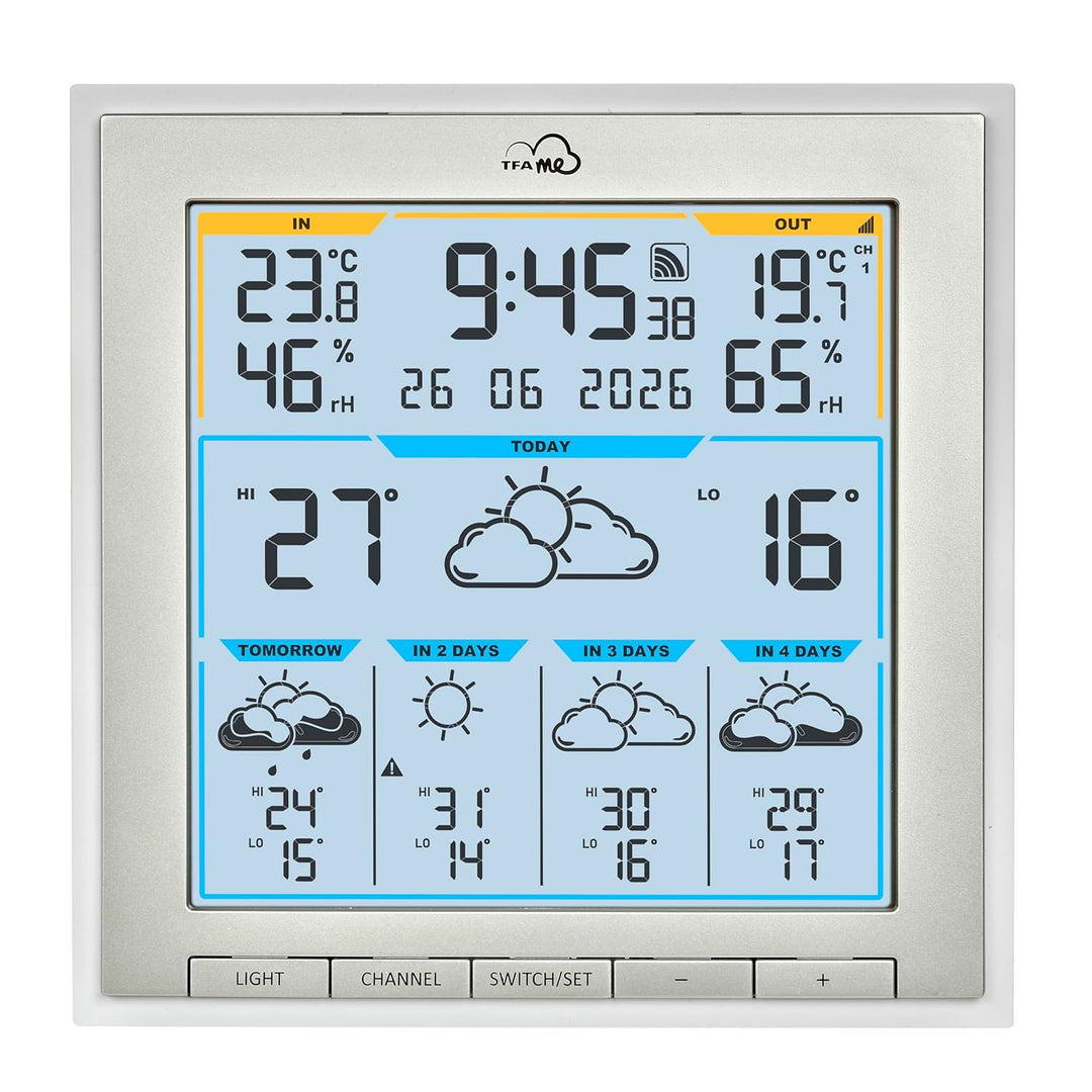 TFA Dostmann WLAN Wetterstation TFA.me ID-08, 35.8105.02, Profi-Wettervorhersage durch wetter.com 5
