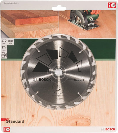 Bosch 2609256812 DIY Kreissägeblatt Basic 170 x 2.2 x 20/16,Z24, 170 x 2.2 x 20/16,Z24