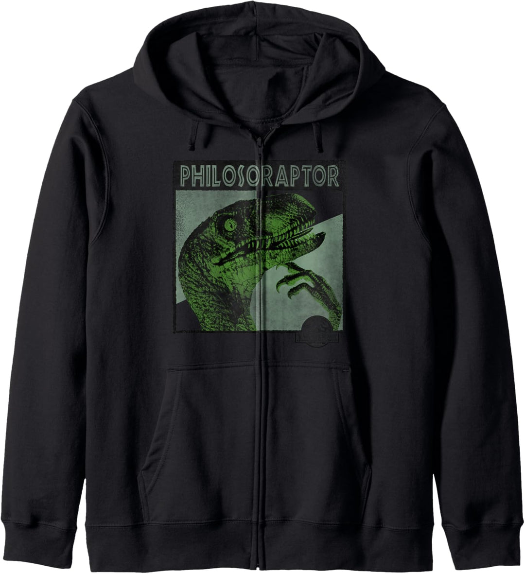 Jurassic Park Philosoraptor Neon Colors Kapuzenjacke
