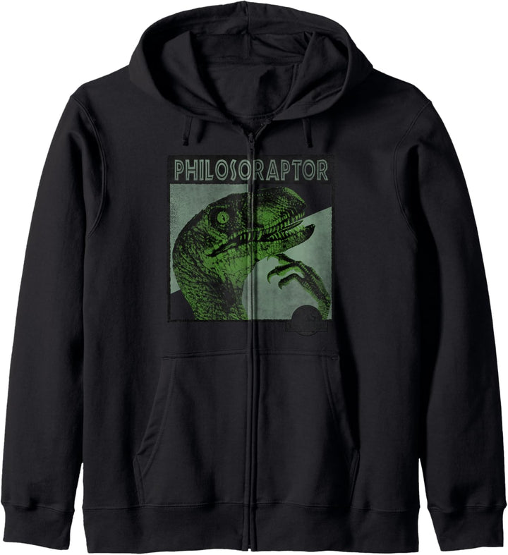 Jurassic Park Philosoraptor Neon Colors Kapuzenjacke