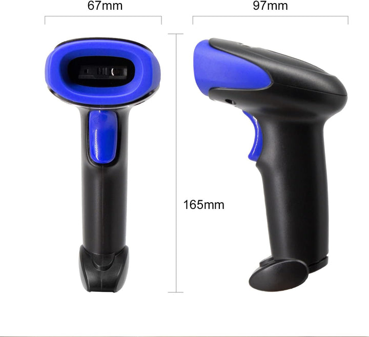 LENVII Wireless Barcode Scanner 2D 1D QR Wireless 2.4GHz + Wired USB 2.0 Handheld Bar Code Reader QR