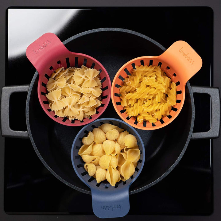 Trebonn Cookin' Pods - Cooking Draining Pasta Set Und Dampfgarer aus hitzebeständiges Nylon. Dampfga