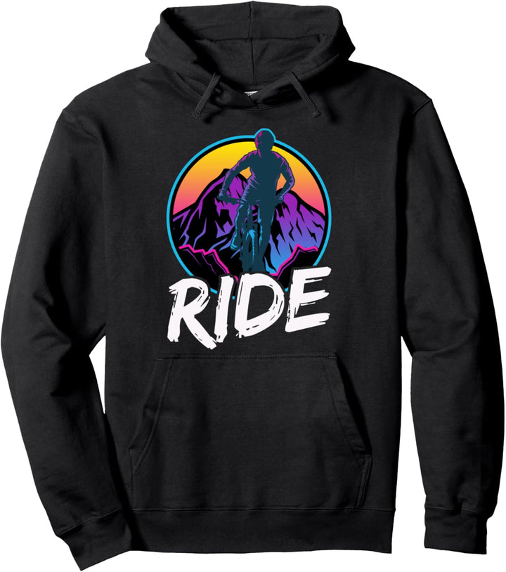 Mountainbike-Fahrrad, Retro-Stil, ästhetisches Mountainbike- Pullover Hoodie
