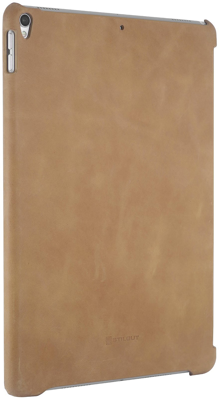 StilGut Leder-Cover kompatibel mit Apple iPad Pro 10.5" 2017 mit Keyboard Connector, Cognac Vintage,