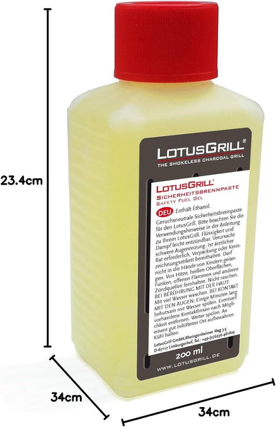 LotusGrill Starter-Set Classic 1x Grill Limettengrün USB-Anschluss, 1x Buchenholzkohle 2,5 kg, 1x Br