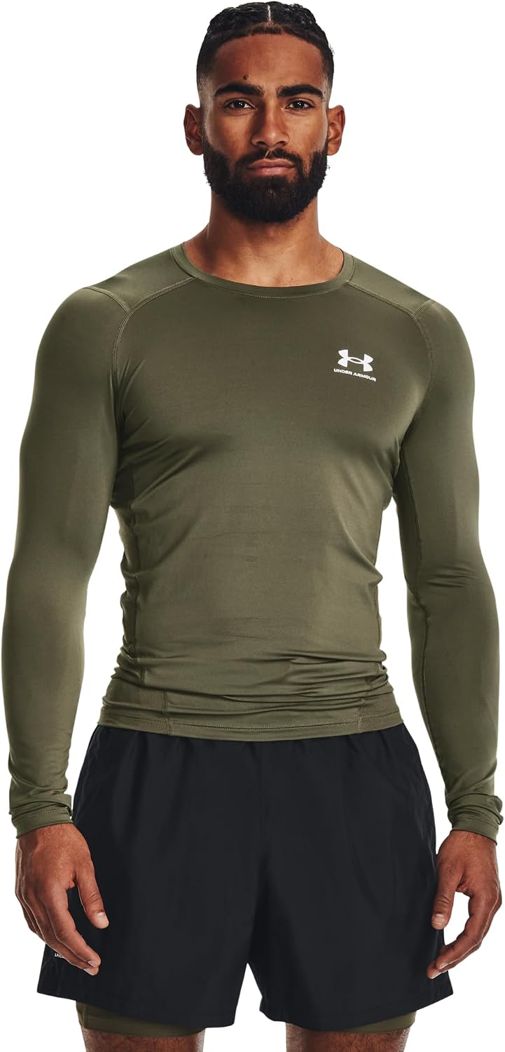 Under Armour Herren Ua Hg Armour Comp Ls Sweatshirt XS Marine Od Green, XS Marine Od Green