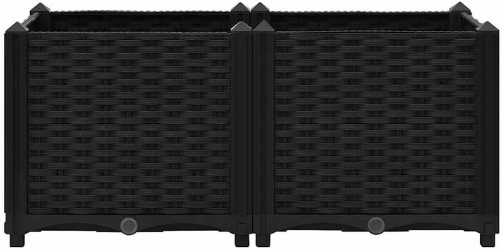 vidaXL Hochbeet Pflanzkasten Blumenkasten Gemüsebeet Pflanzbeet Blumenbeet Frühbeet Gartenbeet Pflan