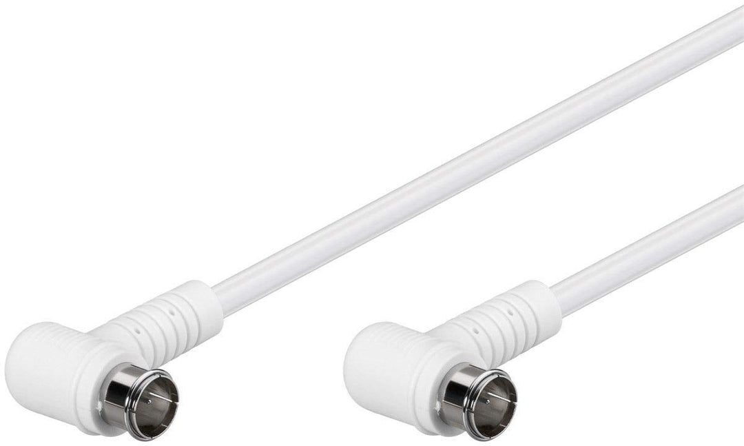 5er Set WireThinX SAT Anschluss Kabel (100% geschirmt) Quick F-Stecker/Quick F-Stecker (2X 90° gewin