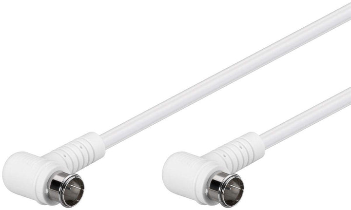 5er Set WireThinX SAT Anschluss Kabel (100% geschirmt) Quick F-Stecker/Quick F-Stecker (2X 90° gewin