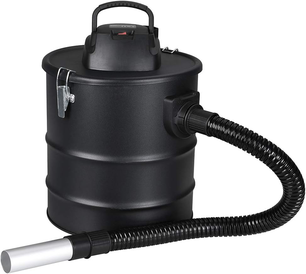 BAKAJI 2in1 Aschesauger 1200W Kaminsauger für Kamin - 20L Volumen - Saug- und Blasfunktion mit Hepaf