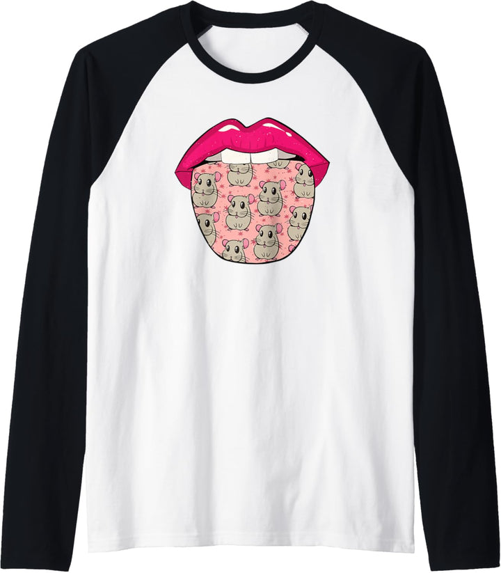 Chinchillin Zunge Nagetier Haustier Nager - Chinchilla Raglan