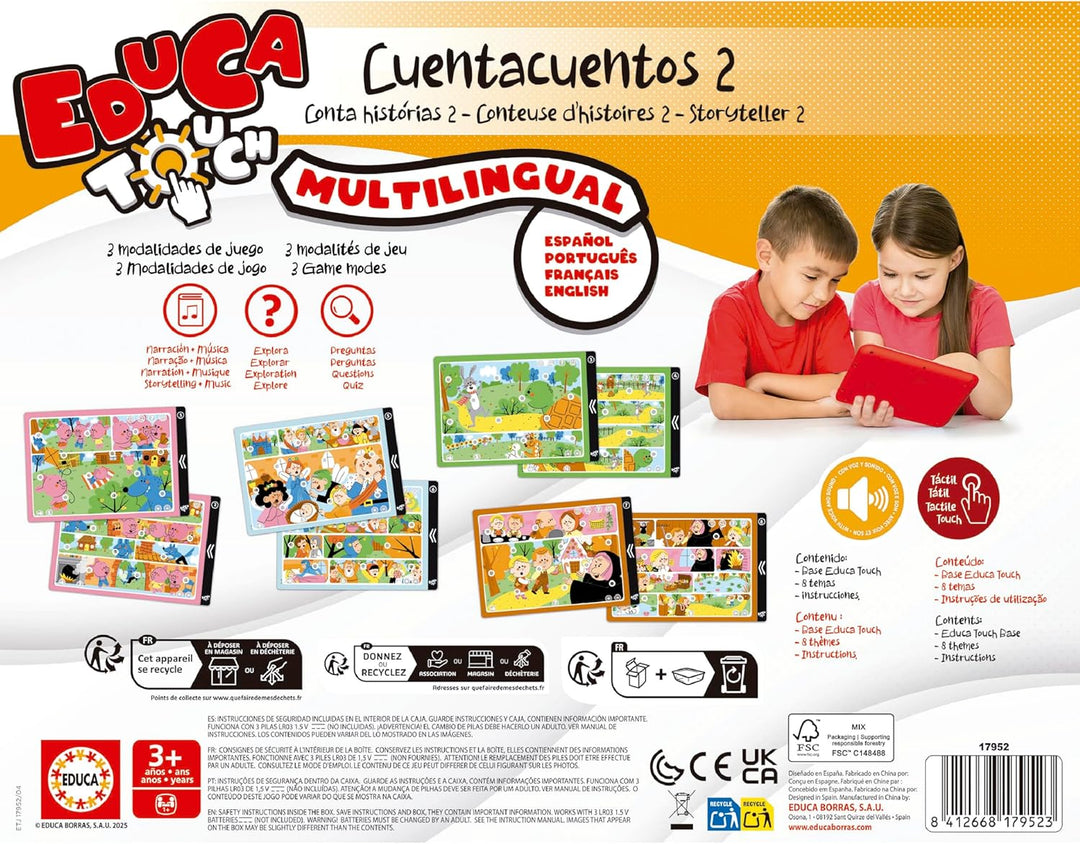 Educa - EducaTouch Junior, Es war einmal 2 Geschichtenerzählen, mit Musik und Liedern, Lernspiel für