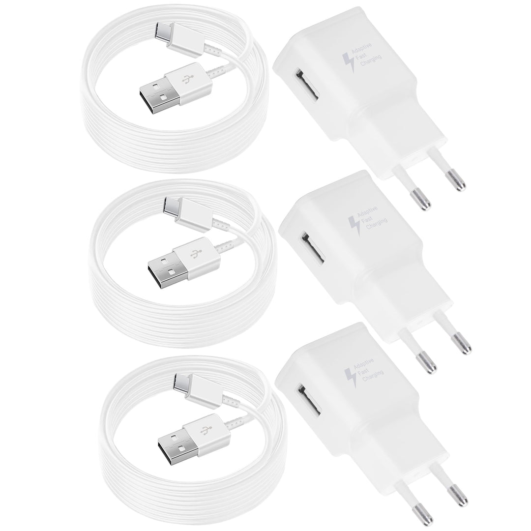 3er Pack USB Ladegerät mit Ladekabel Original USB Typ-C für Samsung Galaxy A15 A14 A13 A04S A71 A55