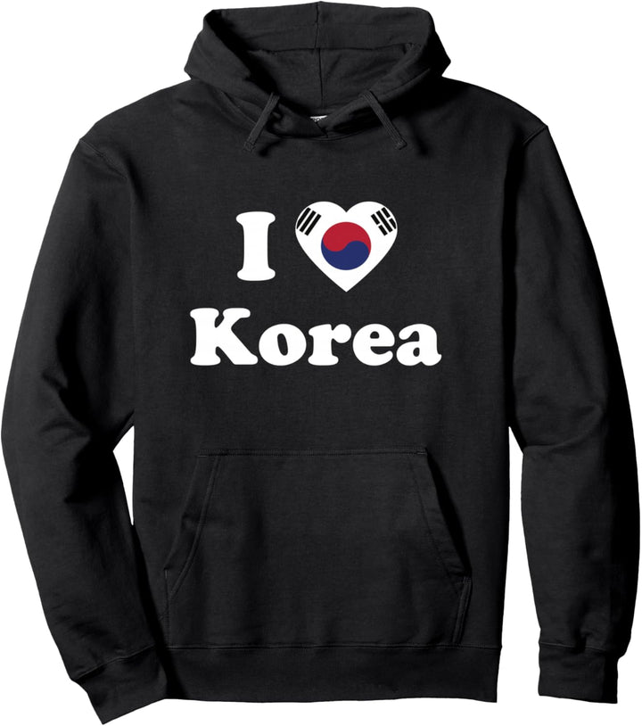 I Love Korea I Heart Korea Korean Pullover Hoodie