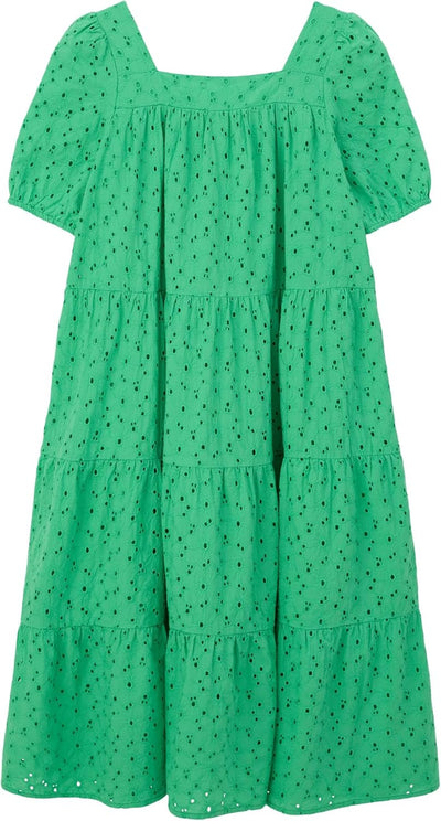 s.Oliver Junior Girl's Midi Kleid mit Stickerei, Green, 176