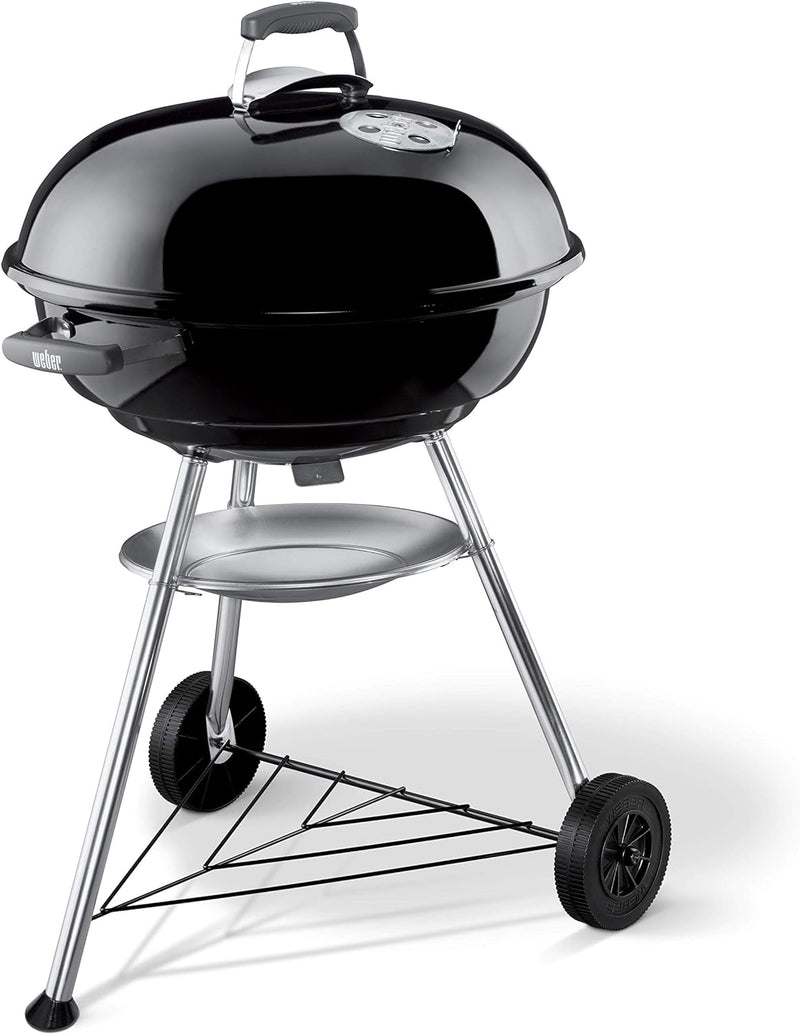 Weber Compact Kettle Holzkohlegrill, 57 cm, Schwarz (1321004), 58x66x96 cm 57cm