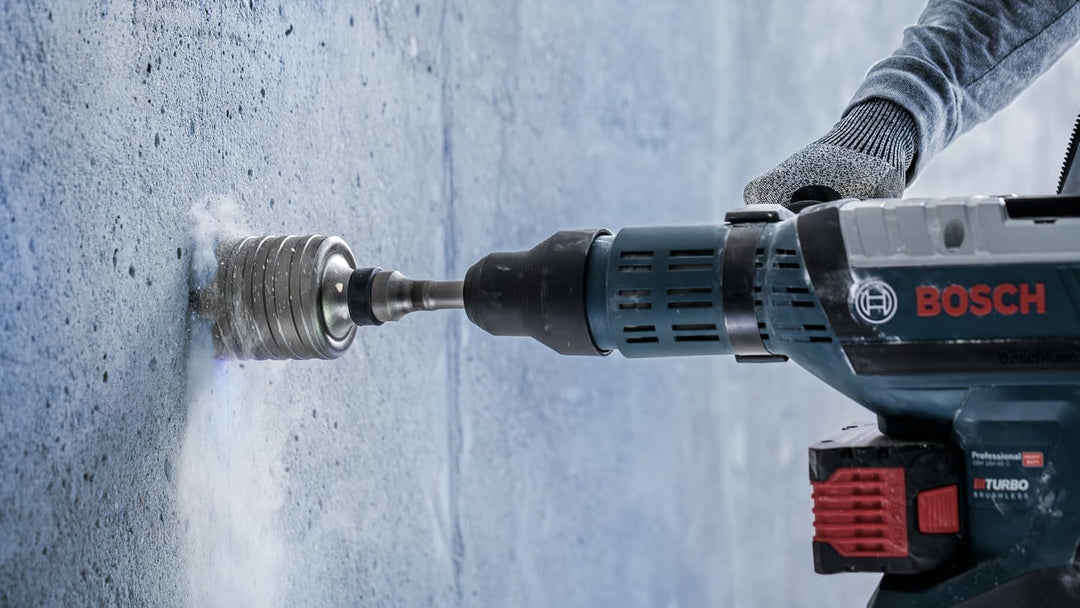 Bosch Professional 1x SDS MAX-9 Hohlbohrkrone (für Beton, Backstein, Kalk- und Sandsteine, Ø 82 x 80